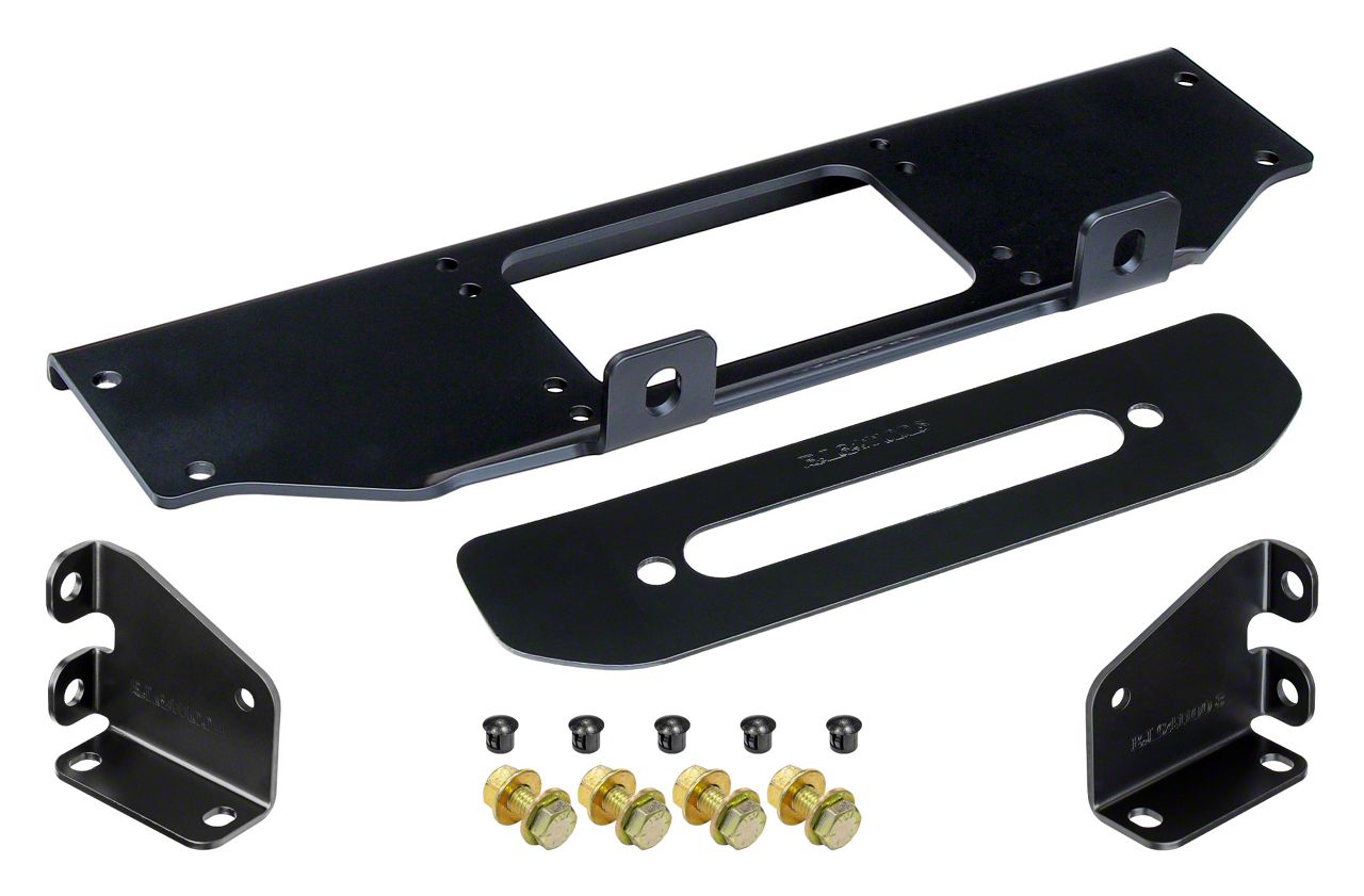 RockJock Jeep Gladiator Winch Plate for OE Steel Bumper RJ-641100-101 ...