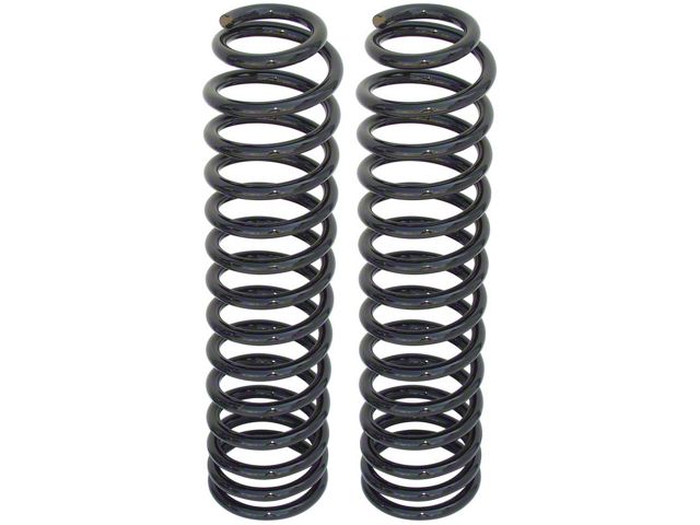 RockJock 2-Inch Front Lift Coil Springs (97-06 Jeep Wrangler TJ; 07-18 Jeep Wrangler JK 2-Door)