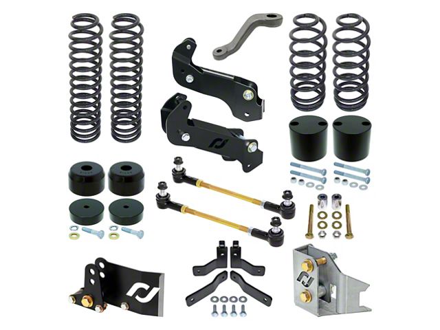 RockJock 4-Inch Driver Suspension Lift Kit (07-18 Jeep Wrangler JK 4-Door)