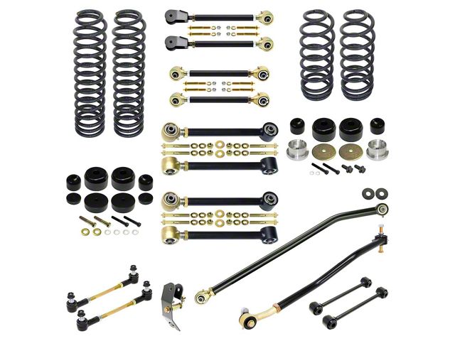 RockJock 4-Inch Pro Edition Suspension Lift Kit (97-06 Jeep Wrangler TJ, Excluding Unlimited)