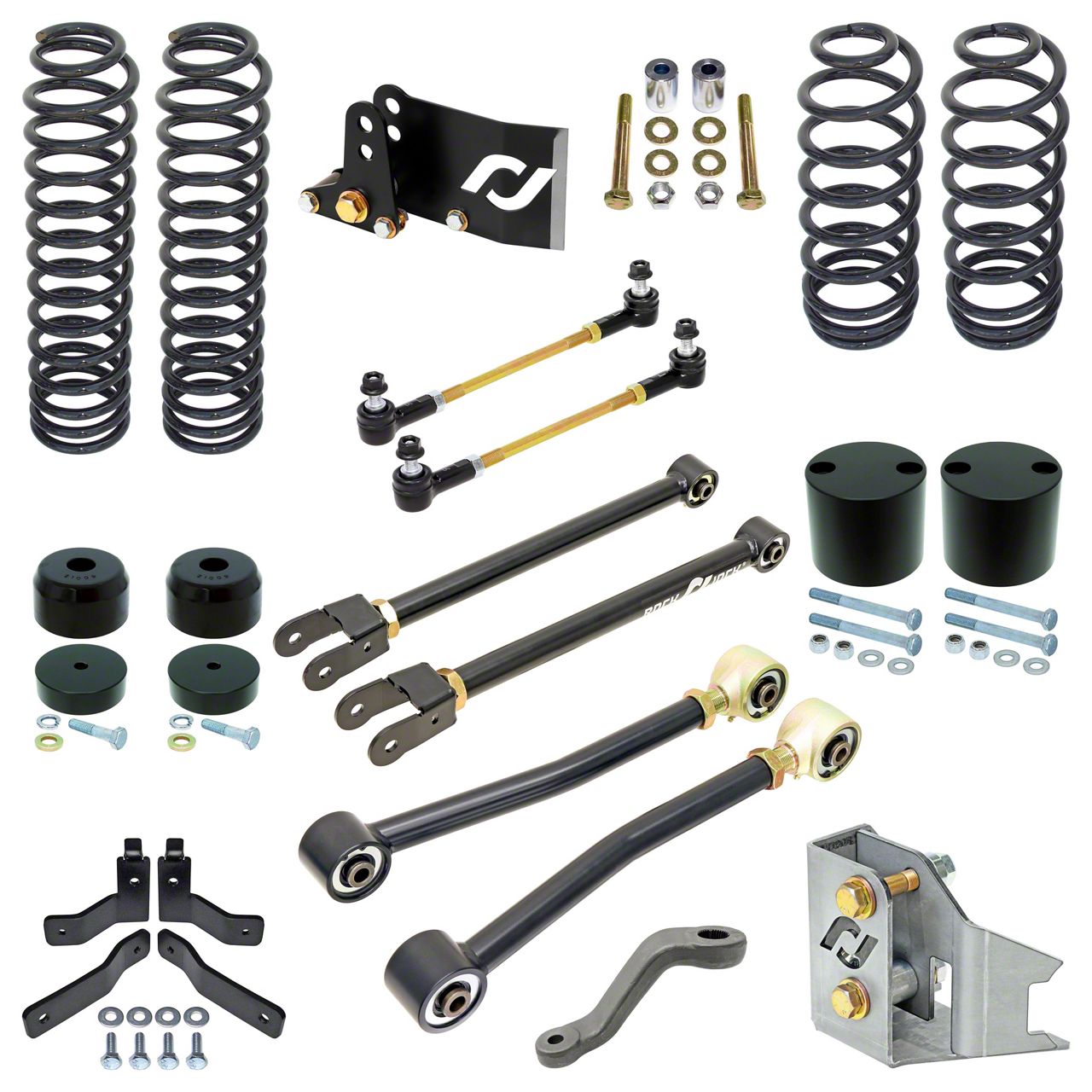 RockJock Jeep Wrangler 4-Inch Sport Edition Suspension Lift Kit RJ ...