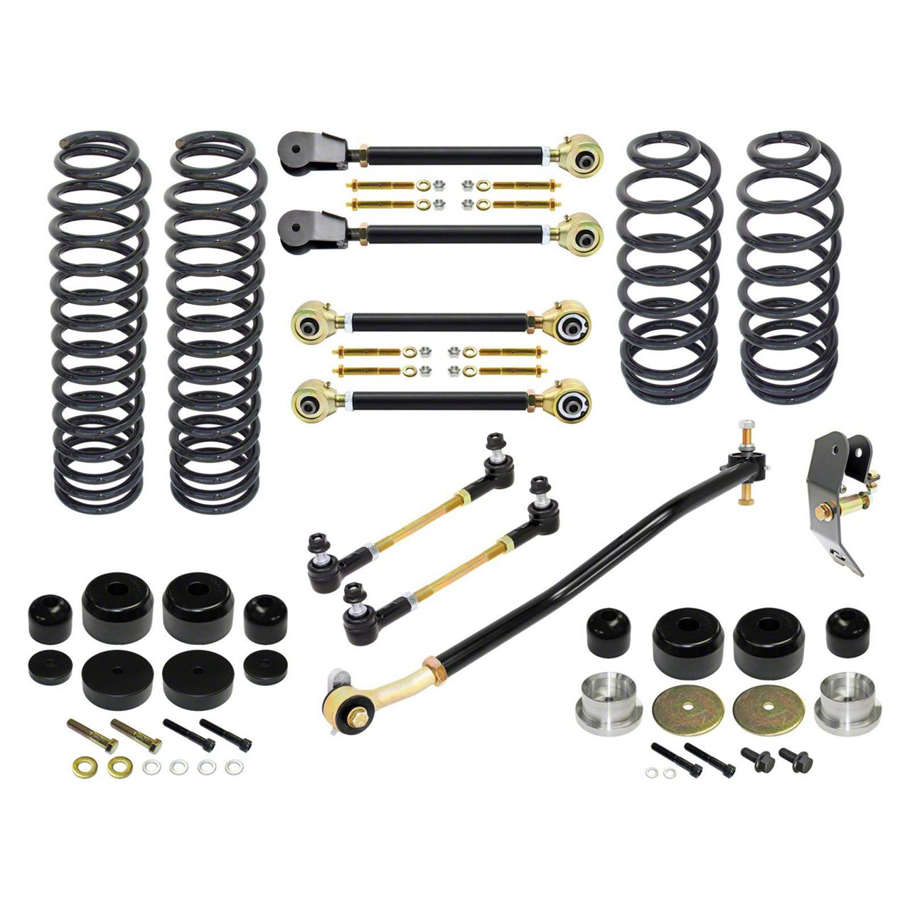 RockJock Jeep Wrangler 4-Inch Sport Edition Suspension Lift Kit RJ ...