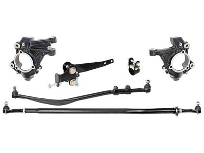 RockJock High Steer Knuckle Kit for Stabilizer Shock (18-24 Jeep Wrangler JL, Excluding Rubicon)