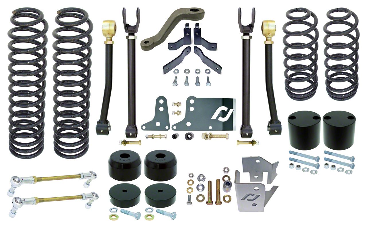 RockJock Jeep Wrangler Johnny Joint 4-Inch Standard Suspension Lift Kit ...