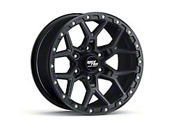 RockTrix Offroad RT107 Matte Black 6-Lug Wheel; 17x9; -12mm Offset (05-15 Tacoma)