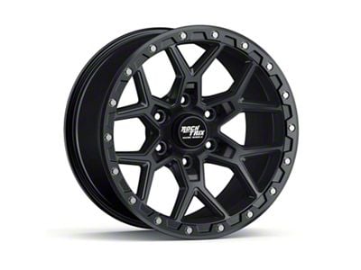 RockTrix Offroad RT107 Matte Black 6-Lug Wheel; 17x9; -12mm Offset (05-15 Tacoma)