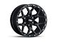 RockTrix Offroad RT107 Matte Black 6-Lug Wheel; 17x9; -12mm Offset (10-24 4Runner)