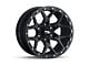 RockTrix Offroad RT107 Matte Black 6-Lug Wheel; 17x9; -12mm Offset (03-09 4Runner)