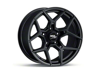 RockTrix Offroad RT105 Matte Black Wheel; 17x9; -12mm Offset (20-24 Jeep Gladiator JT)