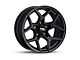 RockTrix Offroad RT105 Matte Black Wheel; 17x9; -12mm Offset (20-24 Jeep Gladiator JT)