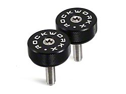 ROCKWORKX Hard Top Quick Removal Torx Thumb Screws; Black (21-25 Bronco)