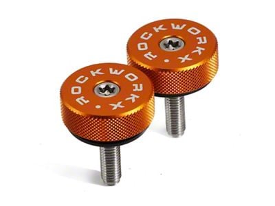 ROCKWORKX Hard Top Quick Removal Torx Thumb Screws; Orange (21-25 Bronco)