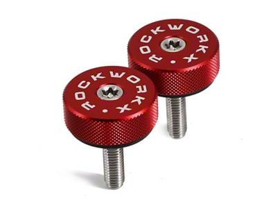 ROCKWORKX Hard Top Quick Removal Torx Thumb Screws; Red (21-25 Bronco)