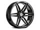 Rohana Wheels RFV1 Gloss Graphite 6-Lug Wheel; 22x9.5; 0mm Offset (17-24 Titan)