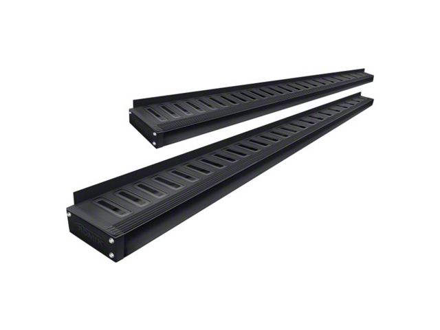 Romik ROF-T DRP Running Boards; Black (22-24 Frontier Crew Cab)