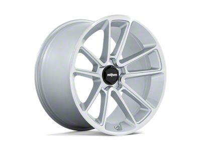 Rotiform BTL Gloss Silver with Machined Face 5-Lug Wheel; 21x10.5; 45mm Offset (05-15 Tacoma)