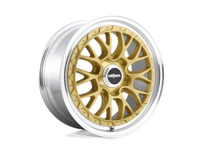 Rotiform LSR Matte Gold Machined Wheel; 18x8.5; 35mm Offset (97-06 Jeep Wrangler TJ)