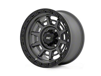 Rough Country 85 Series Simulated Beadlock Gunmetal Gray 6-Lug Wheel; 17x9; -12mm Offset (03-09 4Runner)