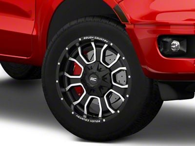 Rough Country 93 Series Matte Black Milled 6-Lug Wheel; 20x9; 0mm Offset (03-09 4Runner)