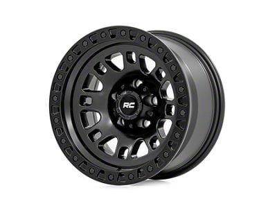 Rough Country 82 Series Semi Gloss Black 6-Lug Wheel; 18x9; -12mm Offset (04-15 Titan)