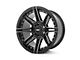 Rough Country 88 Series Gloss Black Milled 6-Lug Wheel; 22x10; -25mm Offset (04-15 Titan)