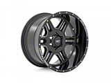 Rough Country 92 Series Gloss Black 6-Lug Wheel; 18x9; 0mm Offset (04-15 Titan)