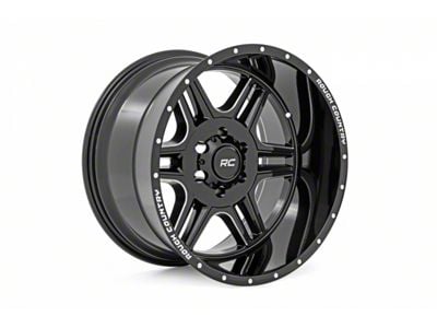 Rough Country 92 Series Gloss Black 6-Lug Wheel; 18x9; 0mm Offset (04-15 Titan)