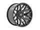 Rough Country 95 Series Gloss Black Machined 6-Lug Wheel; 20x10; -25mm Offset (04-15 Titan)