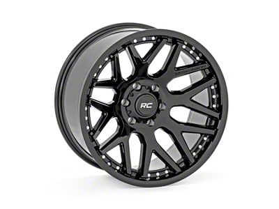 Rough Country 95 Series Gloss Black 6-Lug Wheel; 20x10; -18mm Offset (04-15 Titan)