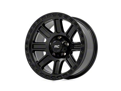 Rough Country 84 Series Gloss Black 6-Lug Wheel; 17x8.5; 0mm Offset (05-15 Tacoma)