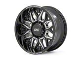 Rough Country 86 Series Gloss Black Milled 6-Lug Wheel; 20x10; -25mm Offset (05-15 Tacoma)