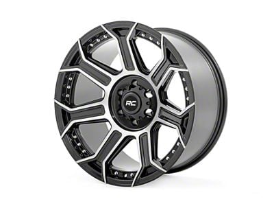 Rough Country 89 Series Black Machined Gun Metal 6-Lug Wheel; 20x10; -18mm Offset (05-15 Tacoma)