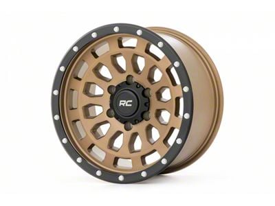 Rough Country 87 Series Simulated Beadlock Bronze 6-Lug Wheel; 17x8.5; 0mm Offset (10-24 4Runner)