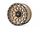 Rough Country 87 Series Simulated Beadlock Bronze 6-Lug Wheel; 17x8.5; 0mm Offset (10-24 4Runner)