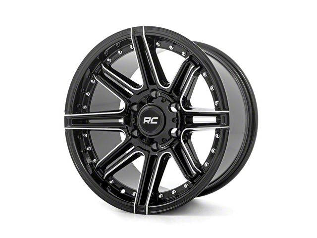Rough Country 88 Series Gloss Black Milled 6-Lug Wheel; 20x10; -25mm Offset (2024 Tacoma)