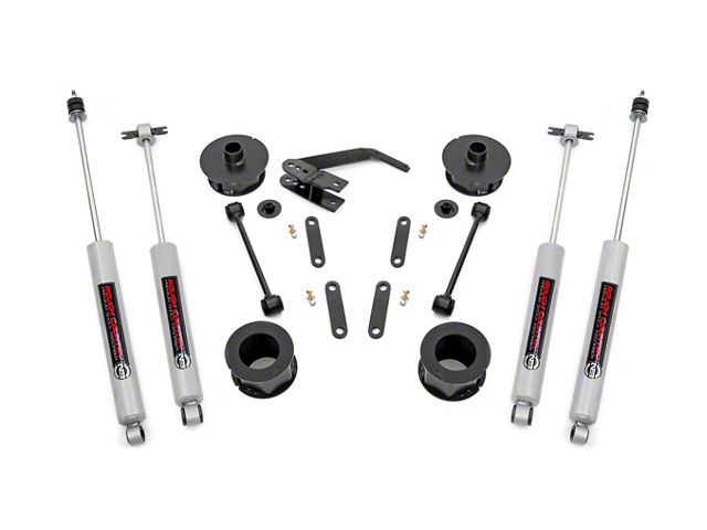 Rough Country 2.50-Inch Series II Suspension Lift Kit with Shocks (07-18 Jeep Wrangler JK)