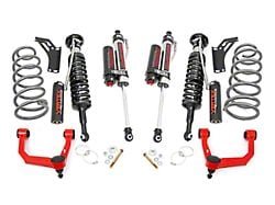 Rough Country 3-Inch Suspension Lift Kit with Vertex Coil-Overs and Reservoir Shocks; Red (10-24 4WD 4Runner w/o X-REAS System, Excluding TRD Pro)