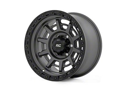 Rough Country 85 Series Simulated Beadlock Gunmetal Gray 6-Lug Wheel; 17x9; -12mm Offset (10-24 4Runner)