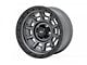 Rough Country 85 Series Simulated Beadlock Gunmetal Gray 6-Lug Wheel; 17x9; -12mm Offset (10-24 4Runner)