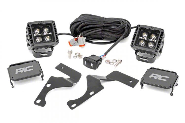 Rough Country Toyota 4-Runner Black Series Amber DRL LED Ditch Light ...