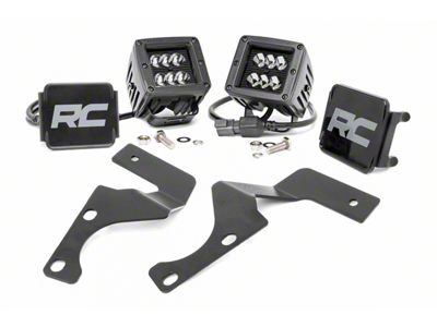 Rough Country Black Series LED Ditch Light Kit; Spot Beam (10-24 4Runner)