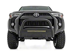 Rough Country Bull Bar with 20-Inch Black Series LED Light Bar; Black (10-24 4Runner w/o Adaptive Cruise Control)