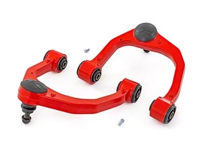 Rough Country Forged Upper Control Arms; Red (10-24 4Runner)