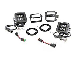 Rough Country Black Series LED Fog Light Kit (07-09 Jeep Wrangler JK)