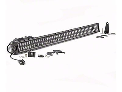 Rough Country 50-Inch Black Series Dual Row LED Light Bar; Flood/Spot Combo Beam (Universal; Some Adaptation May Be Required)