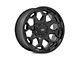 Rough Country 80 Series Semi Gloss Black 6-Lug Wheel; 20x10; -25mm Offset (22-24 Bronco Raptor)