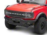 Rough Country Full Width Front Bumper with 20-Inch Black Series LED Light Bar and Black Series Flood and SAE Fog Lights (21-24 Bronco, Excluding Raptor)