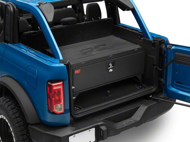 Rough Country Metal Storage Box with Slide Out Lockable Drawer (21-24 Bronco 4-Door)