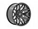 Rough Country 95 Series Gloss Black Machined 6-Lug Wheel; 22x10; -19mm Offset (22-24 Bronco Raptor)