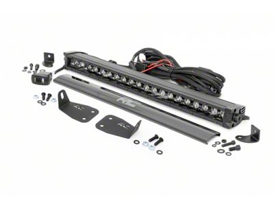 Rough Country 20-Inch Black Series White DRL LED Bumper Kit (21-24 Bronco Sport w/o Adaptive Cruise Control)